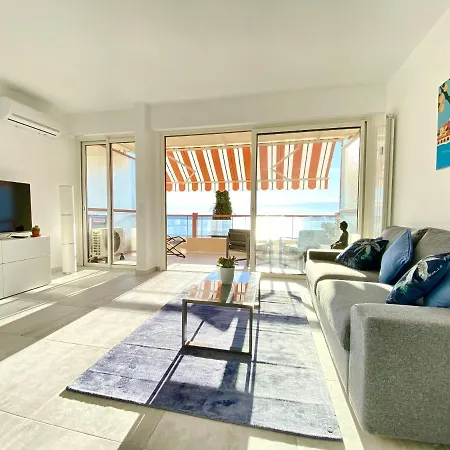Le Vigia-vue Mer-terrasse-climatisation-parking * Menton