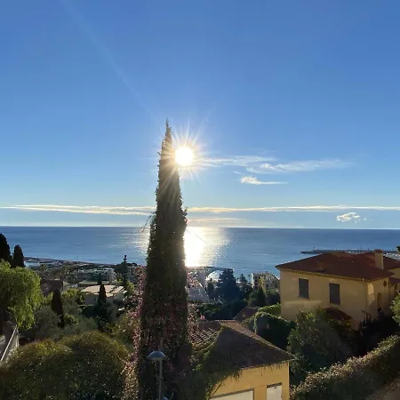 Le Vigia-vue Mer-terrasse-climatisation-parking شقة مينتون